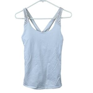 Alo Yoga Patina Bra Tank S Athleisure Gym Pilates Workout Casual Y2K Hike Ballet